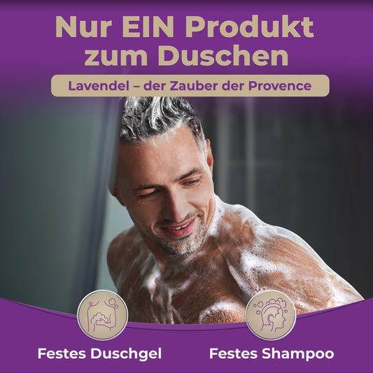 larum sports Duschseife Lavendel, 2 Stück