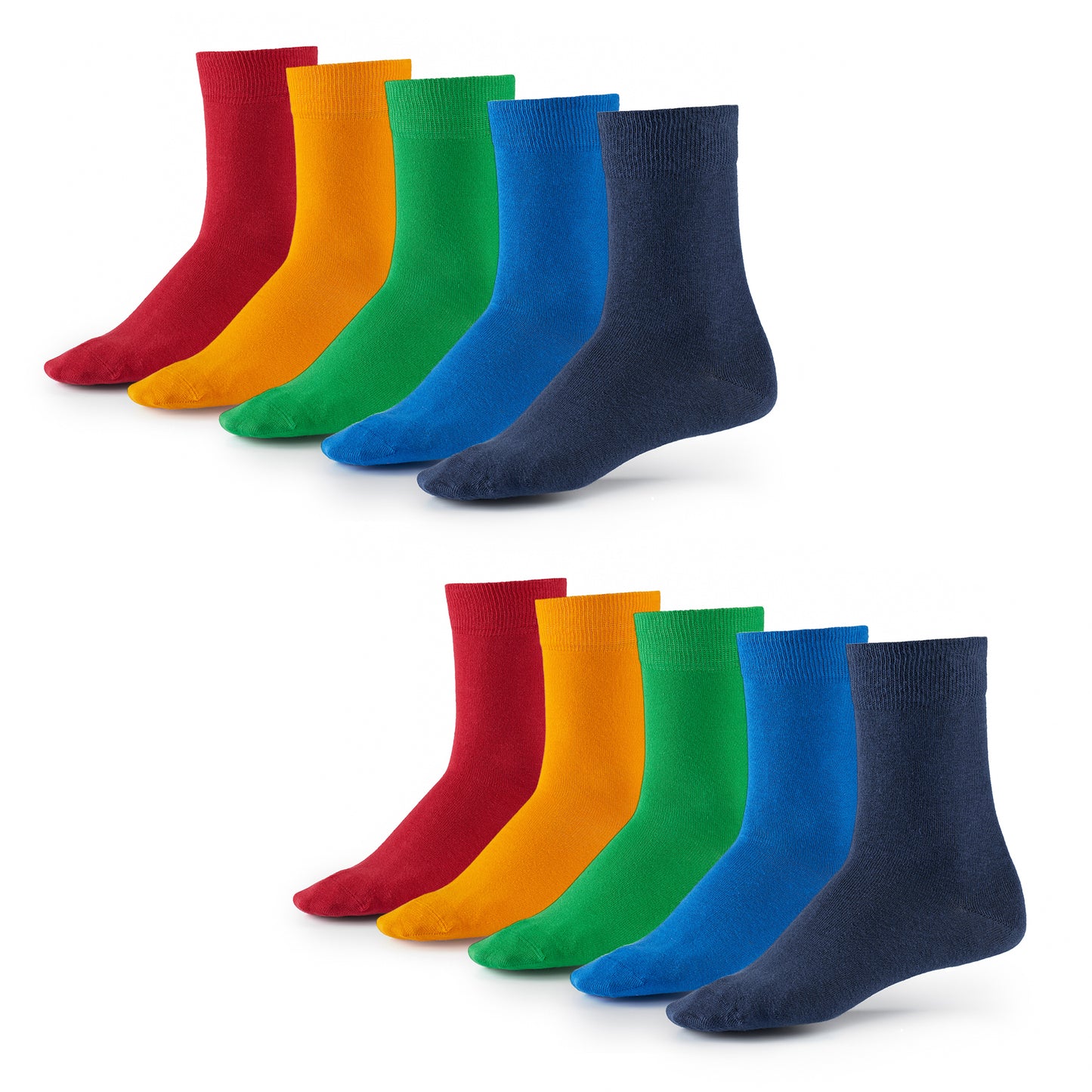 The Cotton Classic | Crew Socken, 10 Paar, Fun Colors