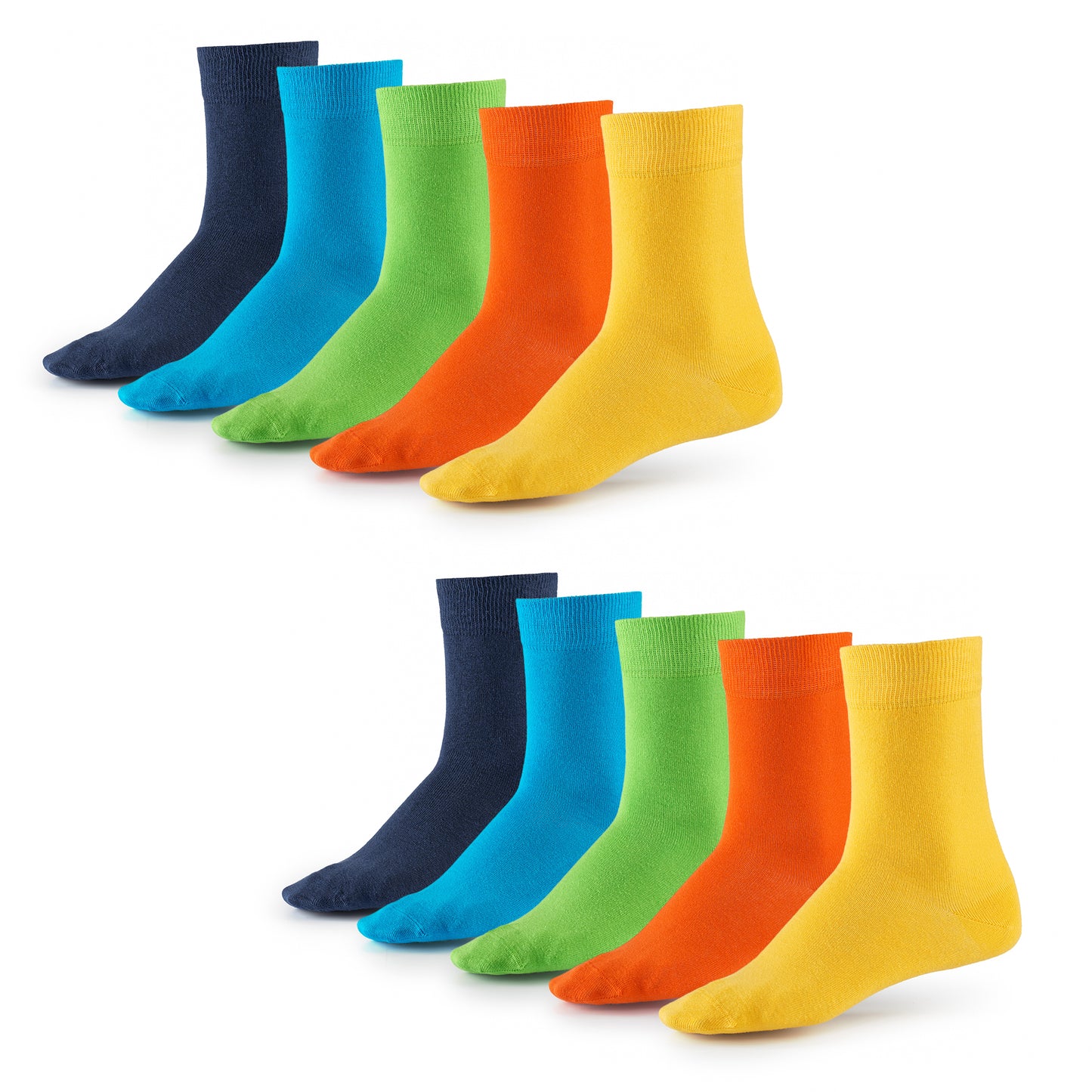The Cotton Classic | Crew Socken, 10 Paar, Trend Colors