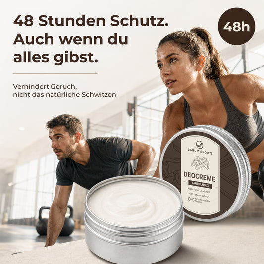 larum sports Deo Creme 48h Sandelholz