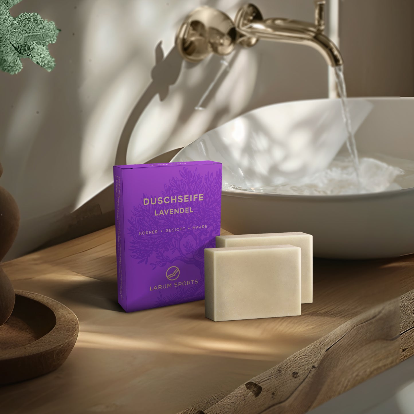 larum sports Duschseife Lavendel, 2 Stück