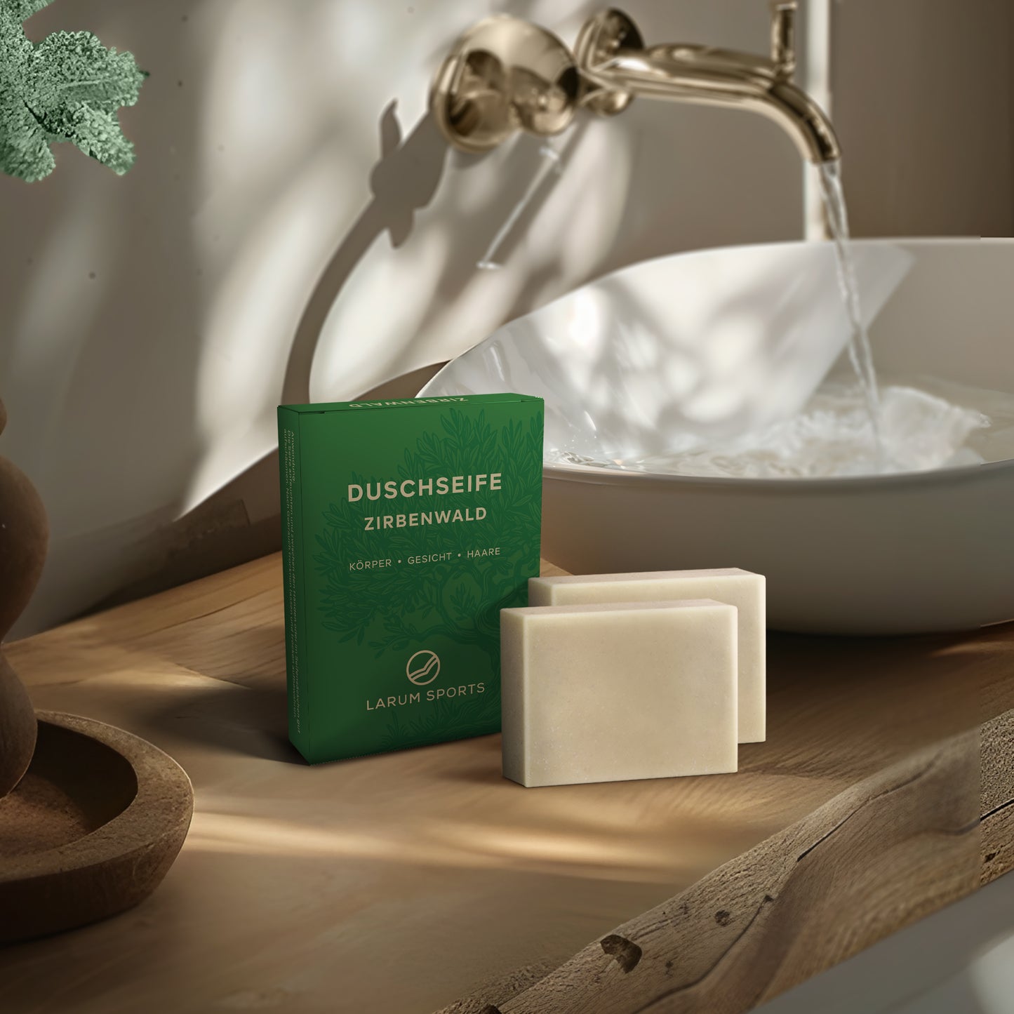 larum sports Duschseife Zirbenwald, 2 Stück