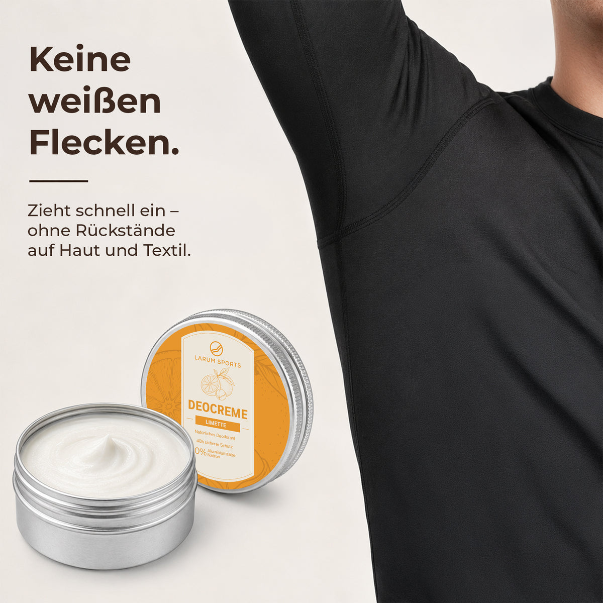 larum sports Deo Creme 48h Limette