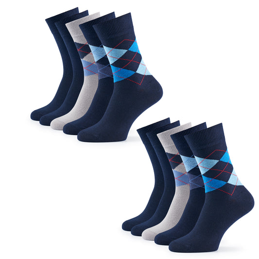 The Cotton Classic | Crew Socken, 10 Paar, Navy Mix