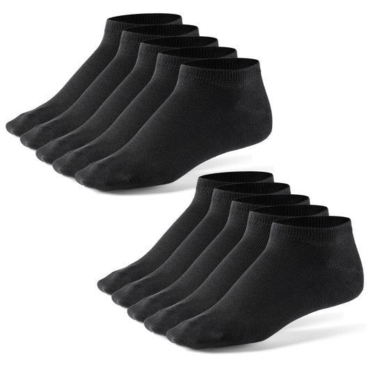 Sneaker Socken, 10 Paar, schwarz