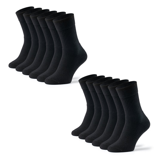 warme Socken, Arbeitssocken, 6 Paar, schwarz