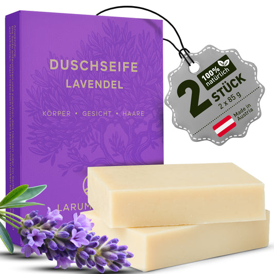 larum sports Duschseife Lavendel, 2 Stück